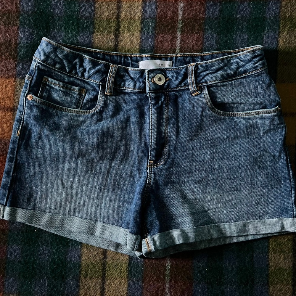Zara Kids Blue Denim Shorts
